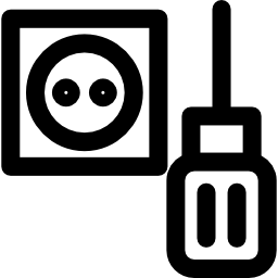 Электрическая вилка иконка