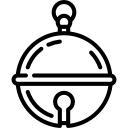 campana de trineo icono