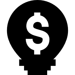 Light Bulb with Dollar Symbol icon