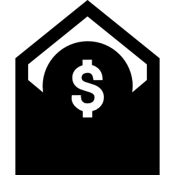 Envelope with money icon
