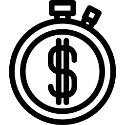 stopwatch geld icoon