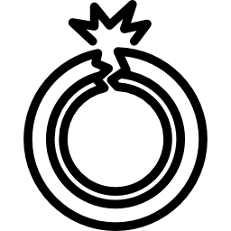 neumático desinflado icono
