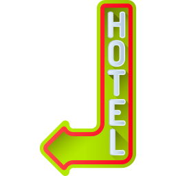 signo de hotel icono