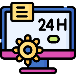 24 hours service icon