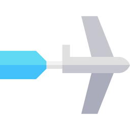 bandera de avión icono