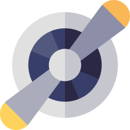 Airplane propeller icon