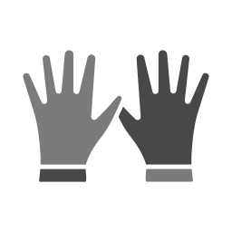 Cleaning gloves icon