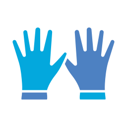 Cleaning gloves icon