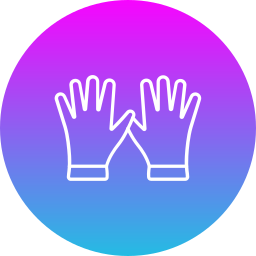 Cleaning gloves icon