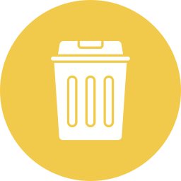 Trash bin icon