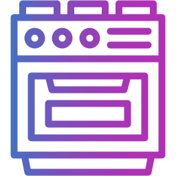 cuisinière à gaz Icône