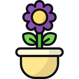 Flower pot icon