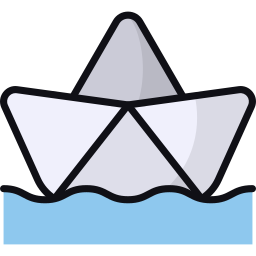 barco de papel icono