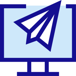 papieren vliegtuig icoon