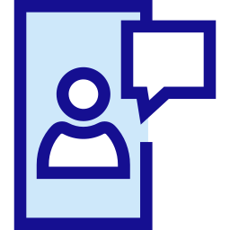 charla telefónica icono