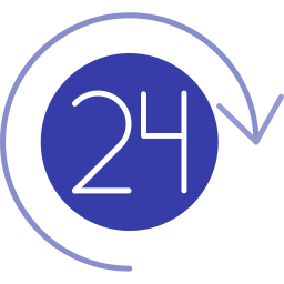 Open 24 hours icon