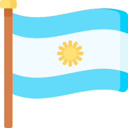 ondear la bandera argentina icono