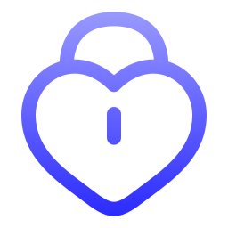 Heart lock icon