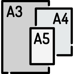 Paper size icon