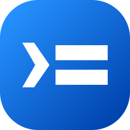Equal to or greater than symbol icon