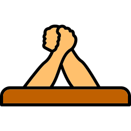 Arm wrestling icon