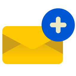 e-mail toevoegen icoon