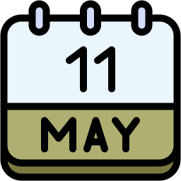 Calendar date icon