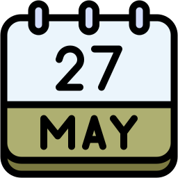 Calendar date icon