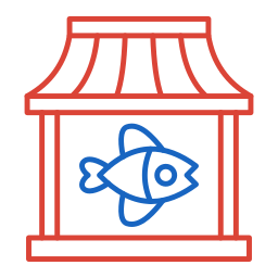 Рыбный рынок иконка