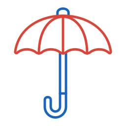 Sun umbrella icon