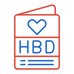 Birthday card icon