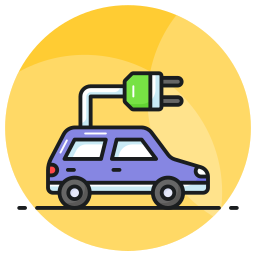 Eco car icon