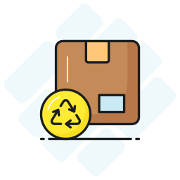 Recycling box icon