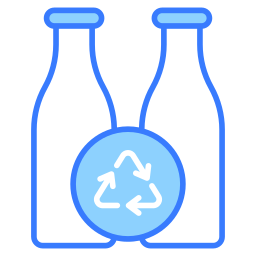 riciclare la bottiglia icona