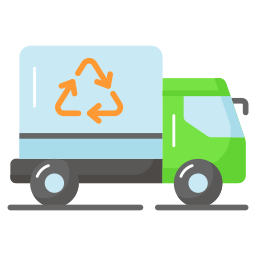 recycling vrachtwagen icoon