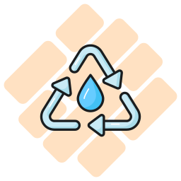 wasser recyceln icon