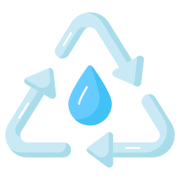 riciclare l'acqua icona