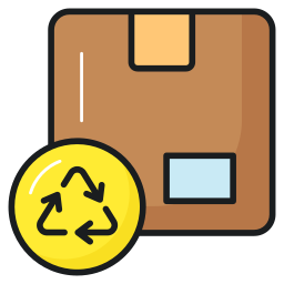 Recycling box icon