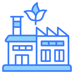 Green factory icon