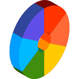 ruota dei colori icona