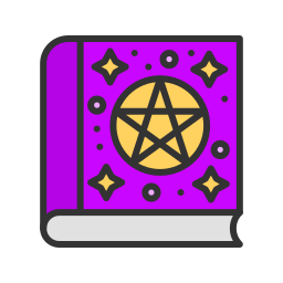 libro de hechizos icono