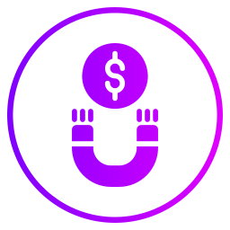 Money magnet icon