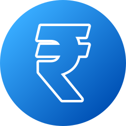 segno della rupia icona