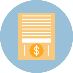 Financial report icon