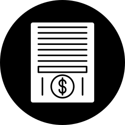Financial report icon