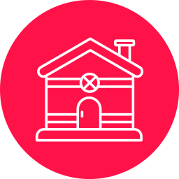 Gingerbread house icon