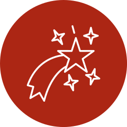 Shooting star icon