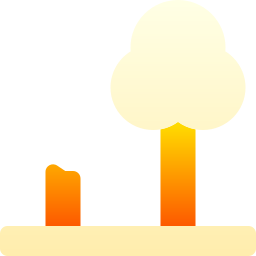 la déforestation Icône