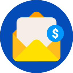 Dollar envelope icon