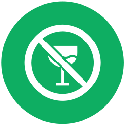 Alcohol prohibition icon